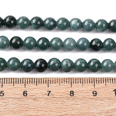 rangs de perles de jade bleu naturel(G-H341-6mm-02)-5