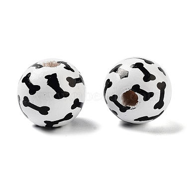 Dog Theme Wood Beads(WOOD-M011-05B-01)-2