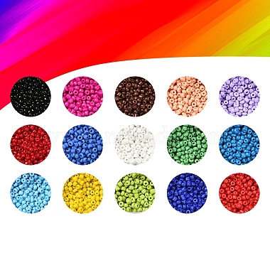 8/0 Glass Round Seed Beads(SEED-YW0001-08B)-2