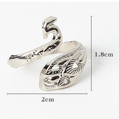 Alloy Peacock Open Cuff Ring(PW22062533151)-3
