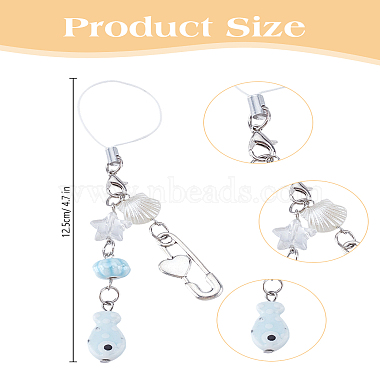 1Pc Alloy & Acrylic Mobile Accessories Decoration(HJEW-LP0001-58)-2