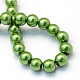 Baking Painted Pearlized Glass Pearl Round Bead Strands(HY-Q330-8mm-13)-4