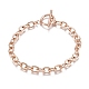 Unisex 304 Stainless Steel Cable Chain Bracelets(X-BJEW-P245-39RG)-1