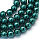 Backen gemalt pearlized Glasperlen runden Perle Stränge(X-HY-Q003-6mm-79)-1