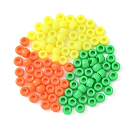 300Pcs 3 Colors Resin European Large Hole Beads, Barrel, Mixed Color, 8x5~6mm, Hole: 4mm, 100pcs/color(RESI-YW0001-35)