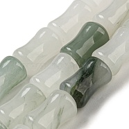 Natural Jade Beads Strands, Bamboo Stick, 12x8mm, Hole: 0.8mm, about 33pcs/strand, 15.75''(40cm)(G-M420-I01-04)