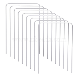 Iron Wires Croquet Wicket, White, 212x140x3mm(AJEW-WH0347-44)