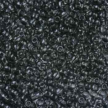 TOHO Round Seed Beads, Japanese Seed Beads, (9B) Transparent Gray, 11/0, 2.2mm, Hole: 0.8mm, about 1110pcs/10g