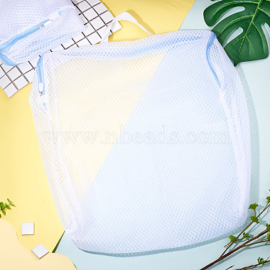 2pcs sacs &agrave; linge en maille polyester avec fermeture &eacute;clair et poign&eacute;es(ABAG-TA0002-18B)-6