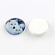 Half Round/Dome Wolf Pattern Glass Flatback Cabochons for DIY Projects(X-GGLA-Q037-25mm-28)-2