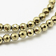 Round Non-magnetic Synthetic Hematite Beads Strands(G-D617-12mm-27)-2