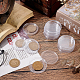 chgcraft 50шт. пластиковые плоские круглые коробки для сбора памятных монет(CON-CA0001-014)-5