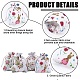 4 Styles Flower Print Burlap Packing Pouches(ABAG-BBC0001-03B)-6