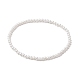 Rond Natural Shell Pearl Beaded Stretch Bracelets for Women(BJEW-JB11038)-1