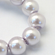 Baking Painted Pearlized Glass Pearl Round Bead Strands(X-HY-Q330-8mm-25)-3