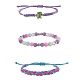 Waxed Polyester String Braided Cord Bracelets Set(BJEW-SW00032-03)-1