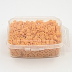 1 Box 5mm Melty Beads PE DIY Fuse Beads Refills for Kids, Tube, Saddle Brown, 5x5mm, Hole: 3mm, about 500pcs/box(DIY-X0047-78-B)
