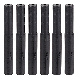 Carbon Fiber Golf Shaft Extension Extender Joint Accessories, Black, 128x15~16.5mm, Hole: 6mm & 12.5mm(AJEW-WH0502-12)