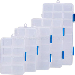 Organizer Storage Plastic Boxes, Rectangle, White, 23x16x13cm(CON-BC0004-28)