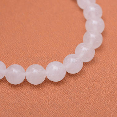 Brins de perles rondes en jade blanc naturel(G-R345-8mm-06)-2