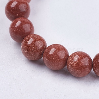 Chapelets de perle en goldstone synthétique(X-G-R193-04-6mm)-3