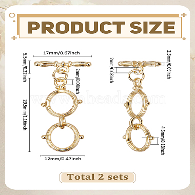 Brass Toggle Clasps(KK-LP0004-26)-2