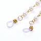 Brass Cable Chains/Paperclip Chains Eyeglasses Chains(AJEW-EH00010)-2