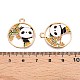 Panda Theme Alloy Enamel Pendants(ENAM-T020-34B)-3