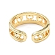 Brass Micro Pave Cubic Zirconia Cuff Rings for Women(RJEW-U031-01G)-3