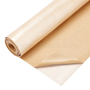 PU Leather Self-adhesive Fabric, Rectangle, Wheat, 135x30x0.1cm(DIY-WH0209-72D)