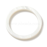 Natural White Shell Linking Ring, Ring, WhiteSmoke, 40x4mm, Inner Diameter: 32mm(SSHEL-M022-16)