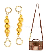 Bag Extension Chain, with ABS Plastic Beads and Light Gold Alloy Spring Gate Rings, for Bag Replacement Accessories, Gold, 14x1.75cm(FIND-SZ0002-43B-14)