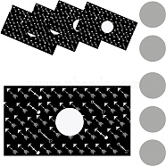 CRASPIRE 120 Sheets Rectangle Coated Scratch Off Film Reward Cards, DIY Scraping Award Card, Mixed Patterns, 50x90mm(DIY-CP0006-93A)