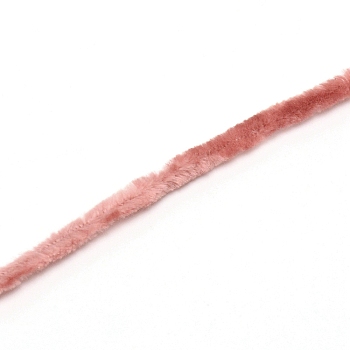 10S Arm Knitting Yarn, Chenille Polyester Yarn, for Blanket Pillows Craft Crochet Yarns, Dark Salmon, 1.5mm