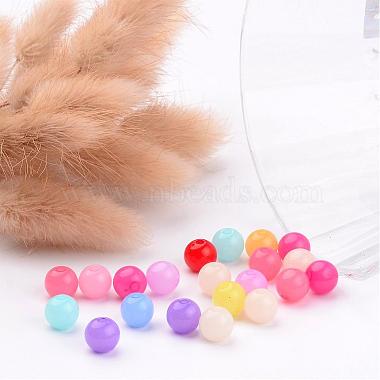 Mixed Color Imitation Jelly Acrylic Round Beads(X-JACR-R001-8mm-M)-3