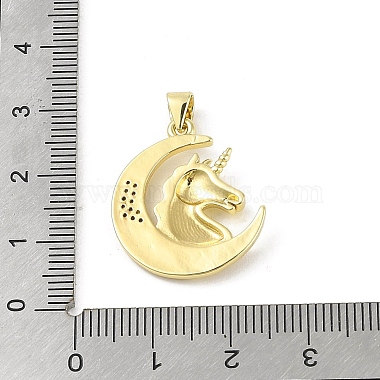 Brass Micro Pave Cubic Zirconia Pendants(KK-E111-13G)-3