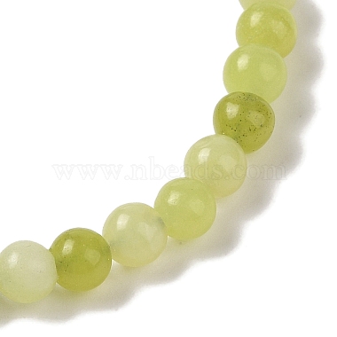 6mm Round Natural Lemon Jade Braided Bead Bracelets(BJEW-C067-01A-02)-3