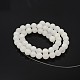Rondes naturelle de jade blanc chapelets de perles(G-P070-01-4mm)-3