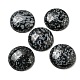 flocon de neige naturelle cabochons obsidienne(G-C115-02B-14)-1