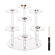 7-Tier Round Transparent Acrylic Display Stand Risers(ODIS-WH0026-04)-1