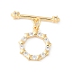 Brass Pave Clear Cubic Zirconia Toggle Clasps(KK-P234-87G)-4