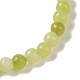 6mm Round Natural Lemon Jade Braided Bead Bracelets(BJEW-C067-01A-02)-3