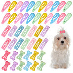 60Pcs 3 Shapes Alloy Snap Hair Clips, Mixed Color, 25~31x10.5~14x2.5~3.5mm, 20pcs/shape(PHAR-GL0001-02)