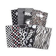 Printed Plastic Bags, Rectangle, Black, 40x30cm(PE-T003-30x40cm-01)