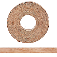 Wood Flat Sealing Strip, Pressure Sensitive Adhesive, for Door Gap, Window Gap, Sound and Light Innsulation, Wheat, 19mm, 15m/roll(AJEW-WH0270-246A-02)