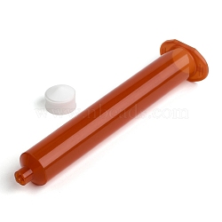 Plastic Dispensing Syringes, with Piston, Coral, 177x45x29.5mm, Hole: 2mm, Piston: 23x16.5mm, Capacity: 55ml(1.87 fl. oz)(TOOL-K007-02E-02)