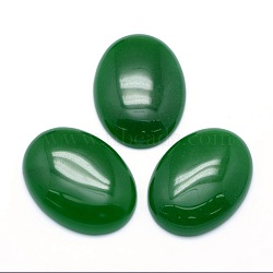 Natural Malaysia Jade Cabochons, Dyed & Heated, Oval, 40x30x7.5~8mm(G-P393-I19)