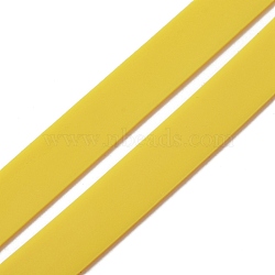 Silicone Wrapping Bands for Packaging, Stretchy Resistance Fidget Chair Band for Kids, Yellow, 400x10x0.9mm(AJEW-WH0282-57A)