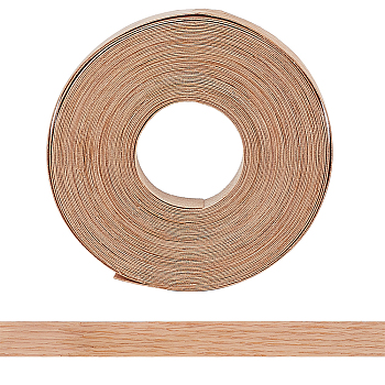 Wood Flat Sealing Strip, Pressure Sensitive Adhesive, for Door Gap, Window Gap, Sound and Light Innsulation, Wheat, 19mm, 15m/roll