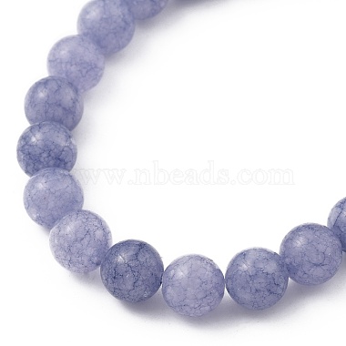 Natural Quartz(Dyed) & Lapis Lazuli(Dyed) Stretch Beaded Bracelets(BJEW-JB05426-03)-3